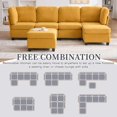 thumbnail image 5 of SOULART 113.39" Cloud Couch, Yellow Sectional Sofa, Modular 6-Seat Convertible Sectional with Chaise and Storage Ottoman for Home Apartment Office, 5 of 12