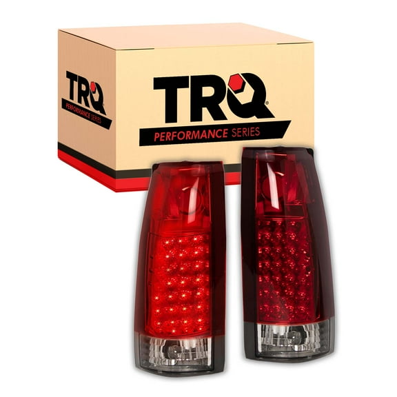 TRQ Performance LED Tail Light Red & Clear Lens for Chevrolet GMC Truck New LTA71069