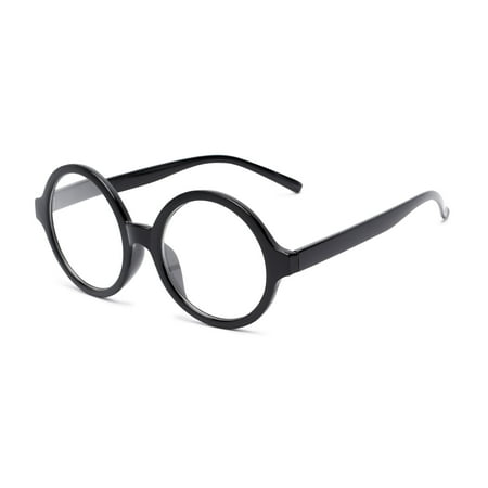 Readers.com | The Architect Round Stylish Mens & Womens Full Frame Reading Glasses Black 2.0 x