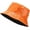 Orange, variant on Unisex Metallic Shiny Wide Brim Sun Protection Bucket Hat Fishing Cap