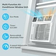 thumbnail image 3 of TABU 6,000 BTU Window Air Conditioner, Air Conditioner Window Unit with Remote Control, Up to 350 Sq. Ft., 115V/60Hz, 3 of 4