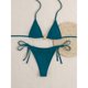 thumbnail image 3 of WILLBEST Traje de Baño Mujer Curvy conjunto de Bikini de Dos Piezas con Cuello Halter Triangular Tanga Sexy Traje de Baño con Cordones Laterales, 3 of 3