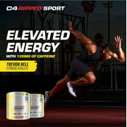 C4 Sport Ripped Pre Workout Powder, Arctic Snow Cone, 30 Servings