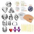 thumbnail image 4 of Matsuzay Cortadores de aretes de arcilla con tarjetas para aretes y ganchos para diseñador Kits para hacer jabón 177 piezas, 4 of 6