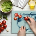 thumbnail image 3 of Navy Blue Cutting Board, Kitty Paint with Distressed Color Features Fluffy Cat Best Companion Ever, Decorative Tempered Glass Cutting and Serving Board, Large Size, Grey White, by Ambesonne, 3 of 5
