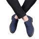 thumbnail image 1 of Zapatos casuales de cuero nobuck Likrtyny británico gamuza gran tamaño azul 42, 1 of 9