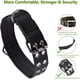 thumbnail image 3 of Collar para perros grandes, collares negros con asa para perros de raza extragrande, collar táctico de nailon resistente para mascotas XL, 3 of 5