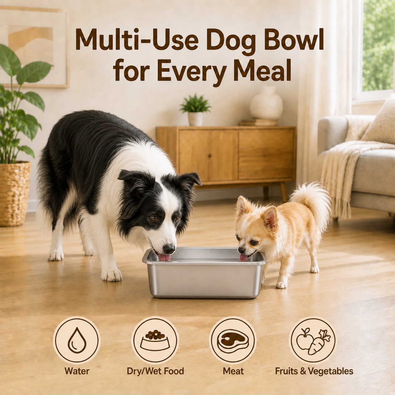 Bug Hull Stainless Steel Dog Water Bowl 4 Gallon photo 5