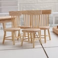 thumbnail image 2 of Wooden Dollhouse Furniture of Table & Chair, Miniature Dollhouse Accessories of Dining Room Accessory - 1/12 Scale, 2 of 13