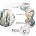 thumbnail image 6 of Green Yellow Tropical Leaves Waterproof Fabric Shower Curtain,Vintage Botanical Summer Waterproof Fabric Shower Curtain for Bathroom Curtains Bathtubs Shower Curtains with 12 Hooks Standard 72x72, 6 of 8