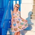 thumbnail image 4 of Girls Dress Lots Of Love Sleeveless Dress for Girls Hem A-Line Casual Sundress, 4 of 7