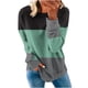 thumbnail image 2 of ICHUANYI Clearance Women's Fashion Printed Loose T-shirt Long Sleeves Blouse Round Neck Casual Tops Sweatshirt Hoodies(Green, L) ICHUANYI WER2023081511343, 2 of 5