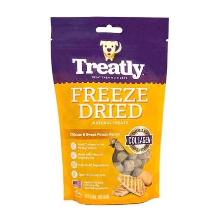 Treatly Freeze Dried Dog Treats Chicken Sweet Potato 1ea/3oz.