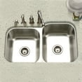 thumbnail image 2 of Houzer Eston 31 in Stainless Steel Undermount 60/40 Double Small Left Bowl Kitchen Sink - STE-2300SL-1, 2 of 6