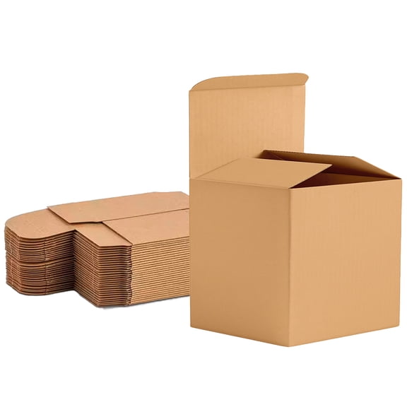 Ucanpack Kraft Product Boxes, Cardboard Packaging Paper Board Gift Box, 5 x 5 x 5" - 250/Bundle