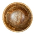 thumbnail image 4 of Creative Co-Op Boho Wood Pedestal Serving Bowl, Light Brown Finish, 4 of 7