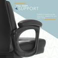 thumbnail image 5 of Click365 Classic Executive Office Chair Bonded Leather Black, 5 of 9
