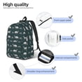 thumbnail image 5 of Balery Turtle Chrysanthemum Vintage Canvas Backpack for Men and Women - Large Capacity, Durable Travel Laptop Bag for School, Work, Hiking, and Outdoor Activities, 5 of 7