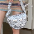 thumbnail image 2 of Bolsa Bandolera Bandolera Mujer Nylon Plisado Cremallera Mini Nube Bolsas Plata Ndcxsfigh Para Estrenar, 2 of 3