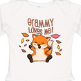 thumbnail image 4 of Inktastic Grammy Loves Me- cute baby fox Boys or Girls Long Sleeve Baby Bodysuit, 4 of 5