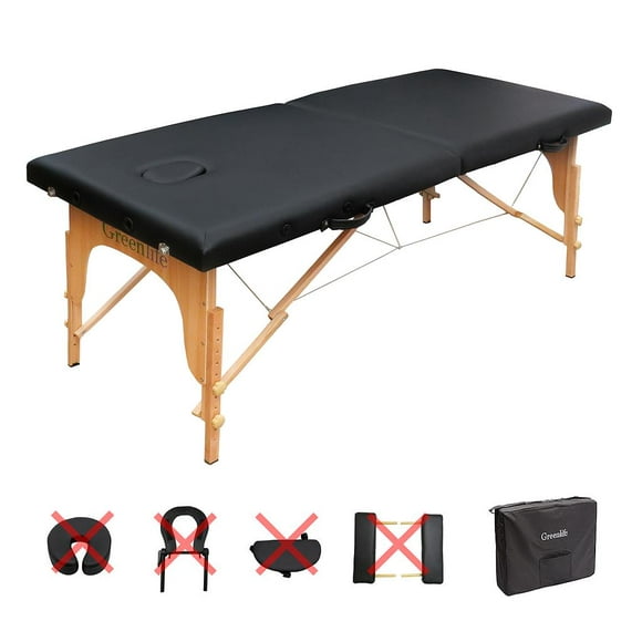GreenLife® 2-Section Economic Wooden Sport Size Portable Massage Table - MTWS121 With Bag Only