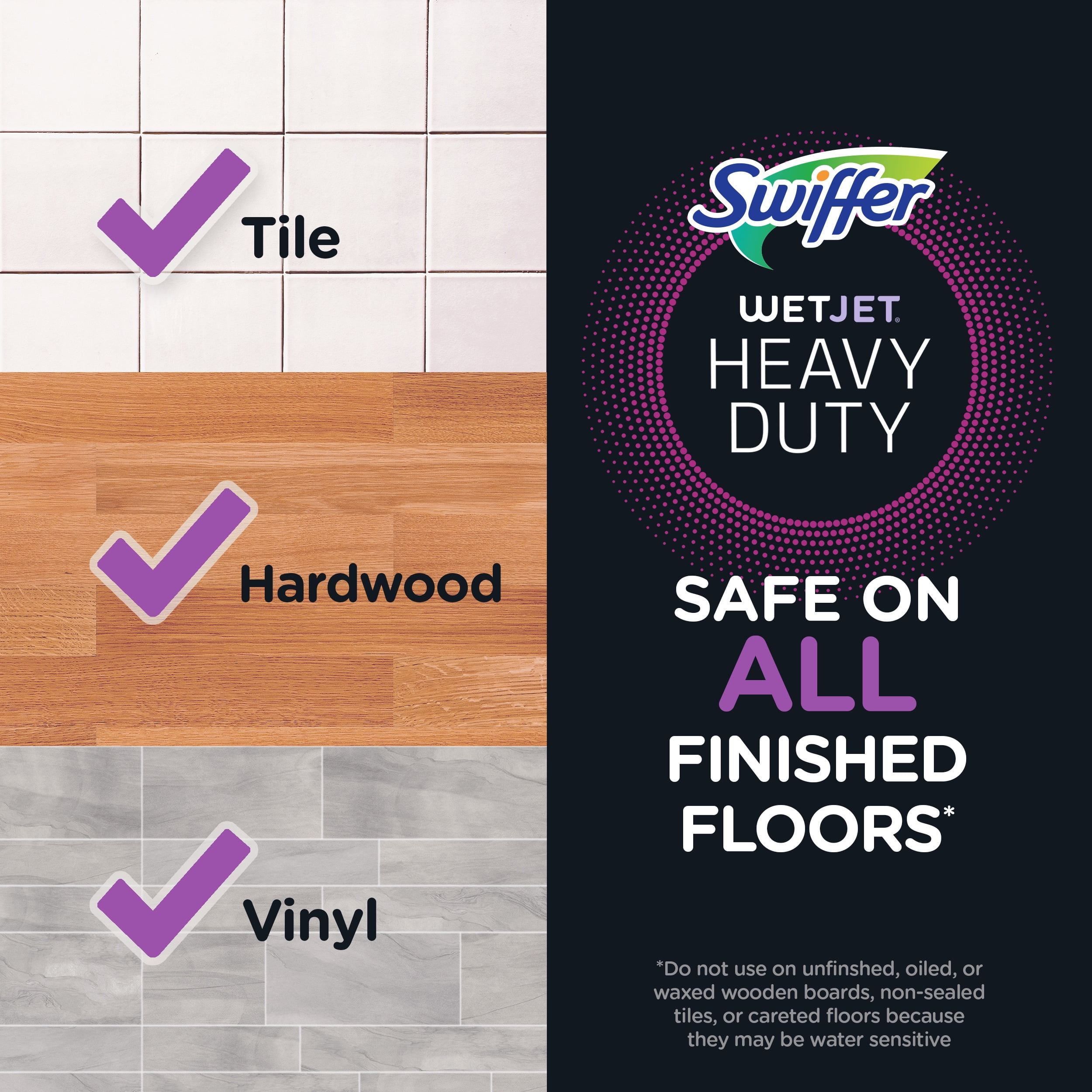 Swiffer WetJet Spray Mop Heavy Duty Mop Refills for Floor Mopping and Cleaning, All Purpose Multi-Surface Floor Cleaning Pads, 20 Count - image 6 of 10