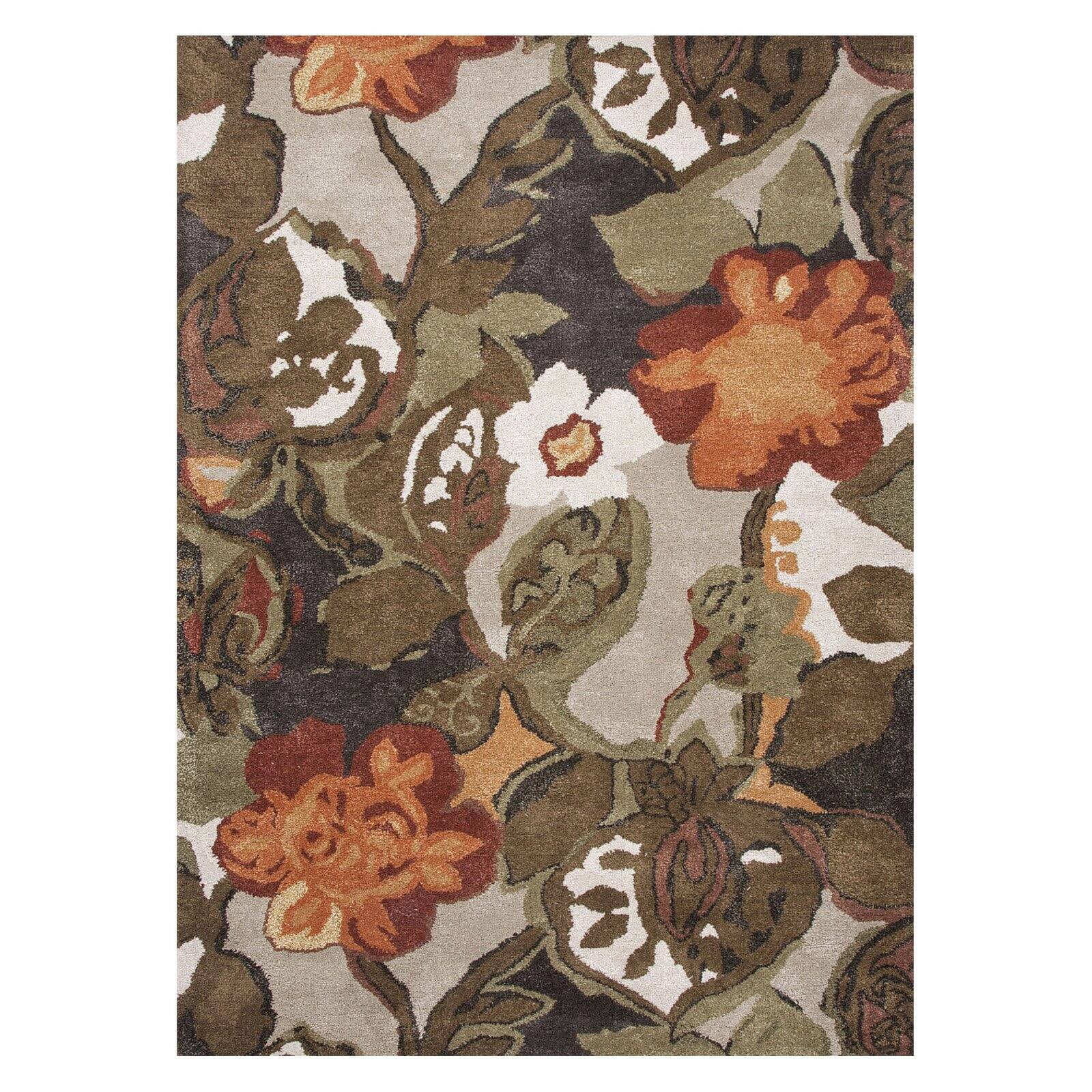 Jaipur Blue Hand-Tufted Petal Pusher Area Rug - Walmart.com