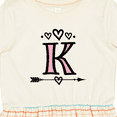 thumbnail image 4 of Inktastic Letter K Monogram Tribal Arrow Girls Toddler Dress, 4 of 5