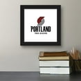 thumbnail image 5 of Gallery Pops NBA Portland Trail Blazers - Global Logo Wall Art, Black Framed Version, 12" x 12", 5 of 5
