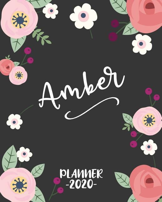 Amber Personalized Name Weekly Planner. Monthly Calendars, Daily