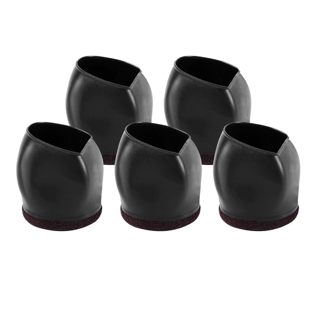 5 Pcs Bouchon de Roue de Chaise en Caoutchouc Antidérapant Couvre-Pied de Meuble Embouts de Pied de Chaise Capuchon