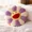 purple * 17inches, variant on 17" Smile Face Flower Plush Pillow Rainbow Chair Decoration Festive Toy Stuffed Doll Sleep Cushion Mat Home Sunflower Sofa Floor Pillow for Kids Relaxation Gift - Christmas Gift Set