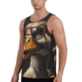 thumbnail image 2 of Gukieu Modern Funny Duck Print Men's Quick Dry Fitness Vest, Round Neck Sleeveless Fitness Bodybuilding Top-XX-Large, 2 of 7