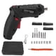thumbnail image 1 of Juego de destornilladores eléctricos negros mini, inalámbricos, recargables por USB, batería de pequeña potencia, destornillador multifunción, 1 of 14