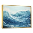 thumbnail image 2 of Designart "Ocean Storm In Minimalist Style II" Ocean Floater Framed Canvas Prints, 2 of 5