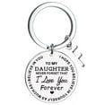 thumbnail image 1 of RKSTN Keychain DIY To My Daughter Stainless Steel Last Name 26 Letter Keychain 2.5cm Keychain, 1 of 3