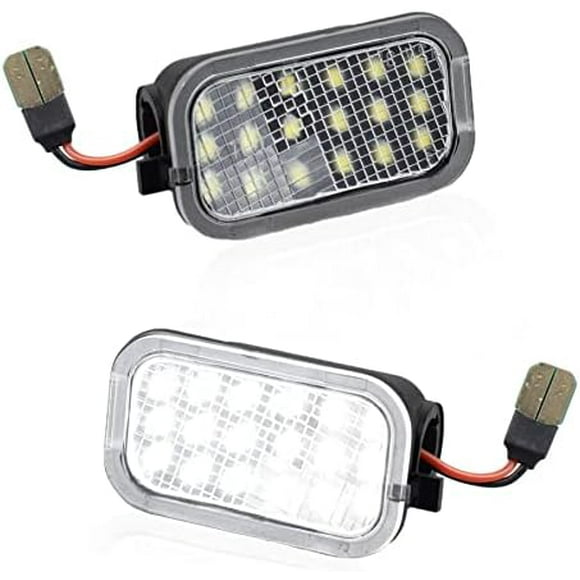 Mirror Light Puddle Light LED Lamp Assembly Compatible with 2007-2014 Chevy Silverado 2500HD 3500HD Tahoe GMC Yukon Suburban 1500 Black Black