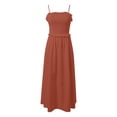 thumbnail image 4 of Jupe Longue à Bretelles Style Français pour Femmes, Taille Amincissante, Robe Fluide pour Plage Vacances, S-TTG, 4 of 5