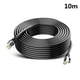 thumbnail image 5 of Cable de red CAT6 de 10 metros con conectores dorados, ultra rápida para Gigabit Ethernet - Negro, 5 of 6