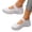 White, variant on Norvail Womens Mesh Comfortable Breathable Casual Mary Jane Sneakers, Flat Ballet Shoes Women Lightweight and Comfortable Non-Slip Walking Tennis Shoes Dressy