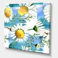 thumbnail image 3 of Designart ' Wild Spring White Chamomile Flowers ' Traditional Canvas Wall Art Print, 3 of 3