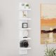 thumbnail image 1 of Estantería de Pared de 5 Niveles, Repisas Flotantes Blancas para Almacenamiento – Diseño Vertical en Torre, Estilo Lack Ahorra Espacio, Organizador para Recámara y Sala (White), 1 of 4