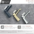 thumbnail image 3 of Stylish Single-Handle Polished Chrome Bathroom Faucet Height 5 ⅞" B-111C, 3 of 12