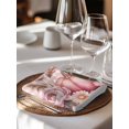 thumbnail image 6 of Pink Pumpkin Fall Cloth Napkins Set of 6 Reusable Dinner Napkins, Plaid Thanksgiving Botanical Floral Checkered Cocktail Napkin Washable Table Napkins for Wedding/Holiday Party/Baby Shower 20"x20", 6 of 7