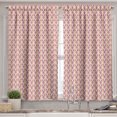 thumbnail image 2 of Ambesonne Nostalgic Valance & Curtain, Colorful Shell Motifs, 55"x24", Mauve Orange and Dried Rose, 2 of 7