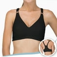 thumbnail image 5 of Women's Cottonique W12290 Latex Free Organic Cotton Racerback Pullover Bra (Black 34C), 5 of 5
