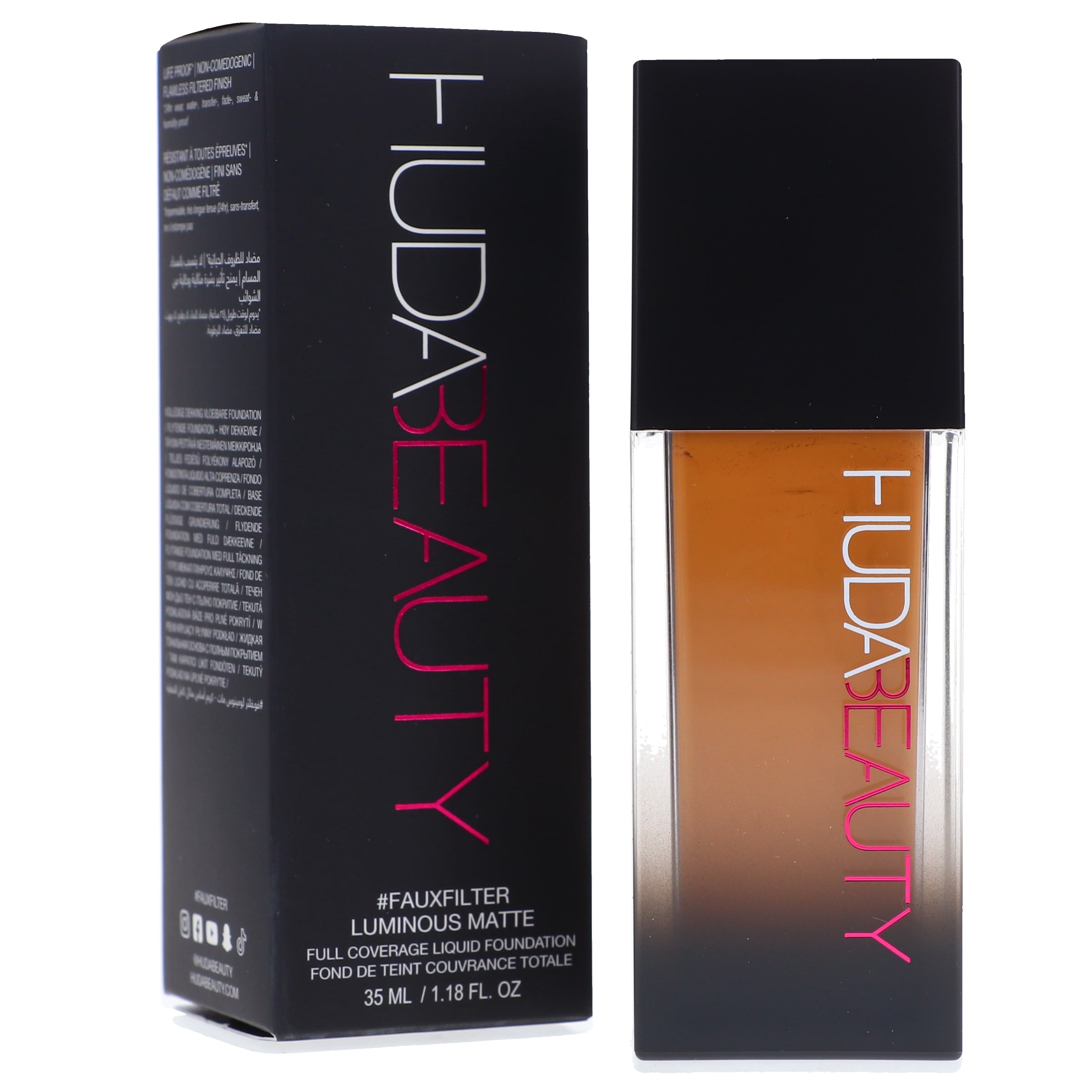 HUDA BEAUTY #FauxFilter Luminous Matte Foundation Dulce De Leche 350G 1.18 oz