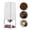White, variant on BOKYAN Portable Mini Electric Burr Coffee Grinder with Adjustable Coarse and Fine Grinding Settings, Removable Chamber, 1300mAh Rechargeable Battery for Home, Travel, Office, and Coffee Shop, Green