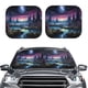 thumbnail image 2 of Fotbe Fantasy Landscape Starry Night Juego de 2 Piezas de Parasoles para Parabrisas | Bloqueador Solar para Auto | Accesorios Plegables para Protección Solar Interior-Small, 2 of 6
