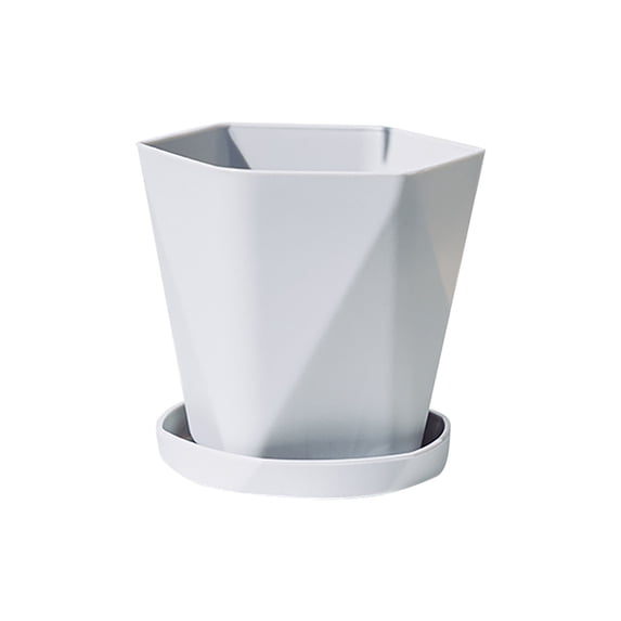 Wovilon Balcony Household Plastic Flower Pot Nordic Thickened Large Flower Pot